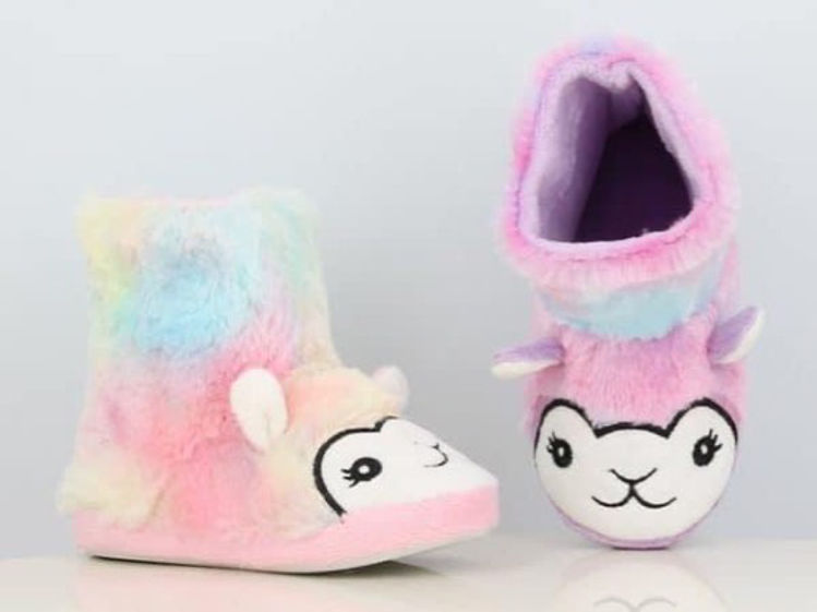 Picture of B589903- GIRLS BED SLIPPER - COMFY AND WARM- MULTICOLOR